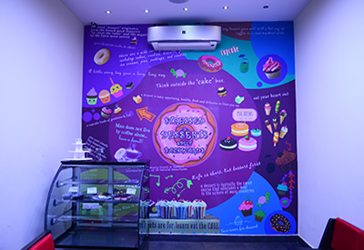 portfolio of customized wall covering